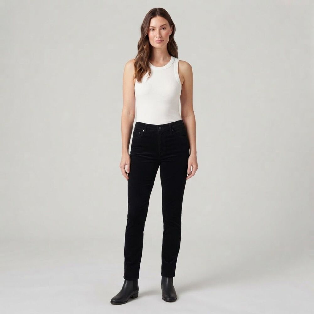 Adriano Goldschmied AG The Legging Ankle Super Skinny Black Pants Size 26R 26 R